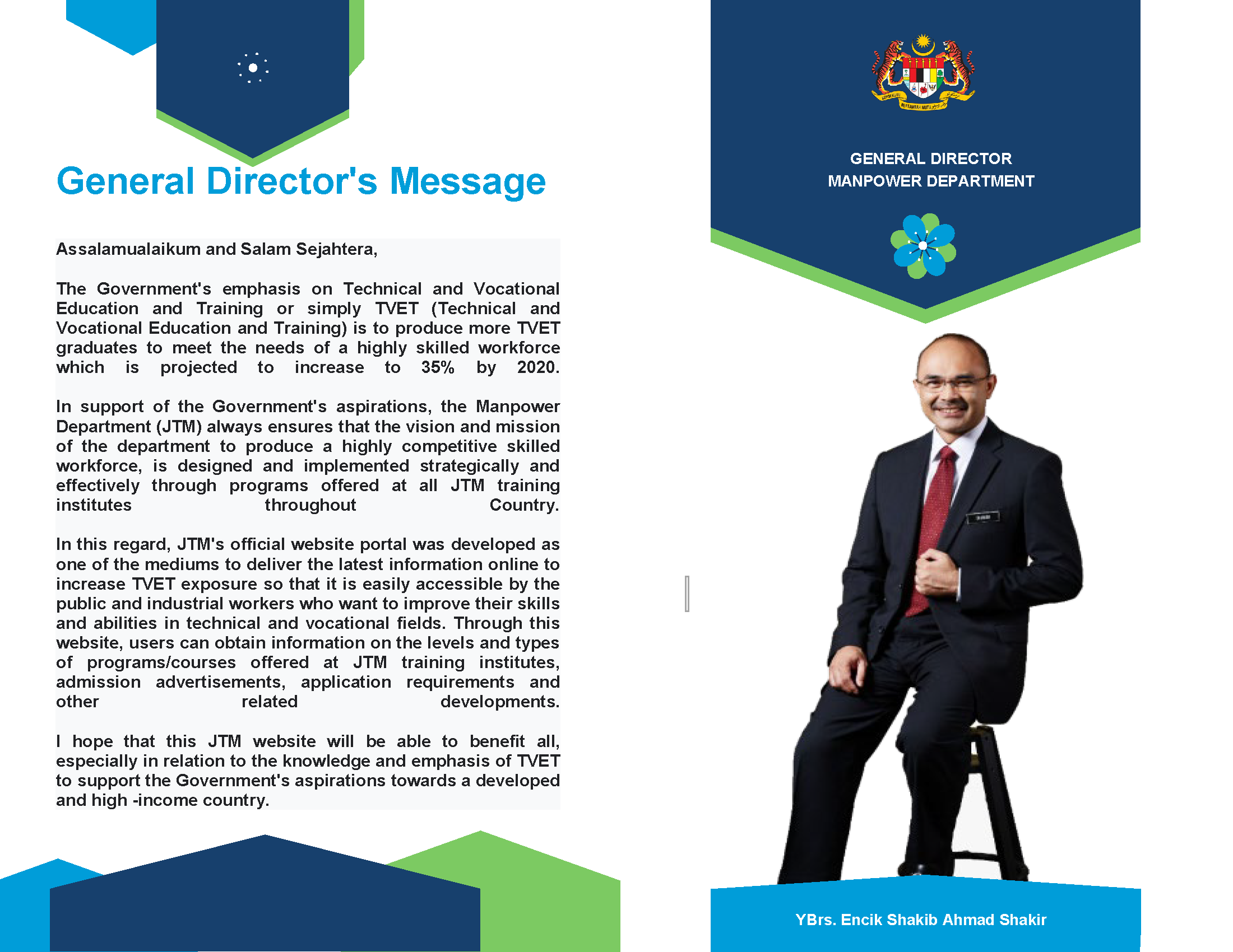 JTM General Director's Message