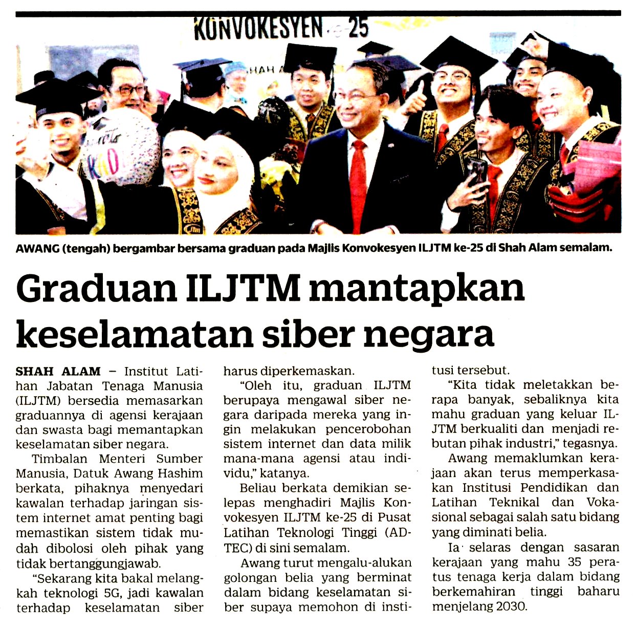 GRADUAN_ILJTM_MANTAPKAN_KESELAMATAN_SIBER_NEGARA