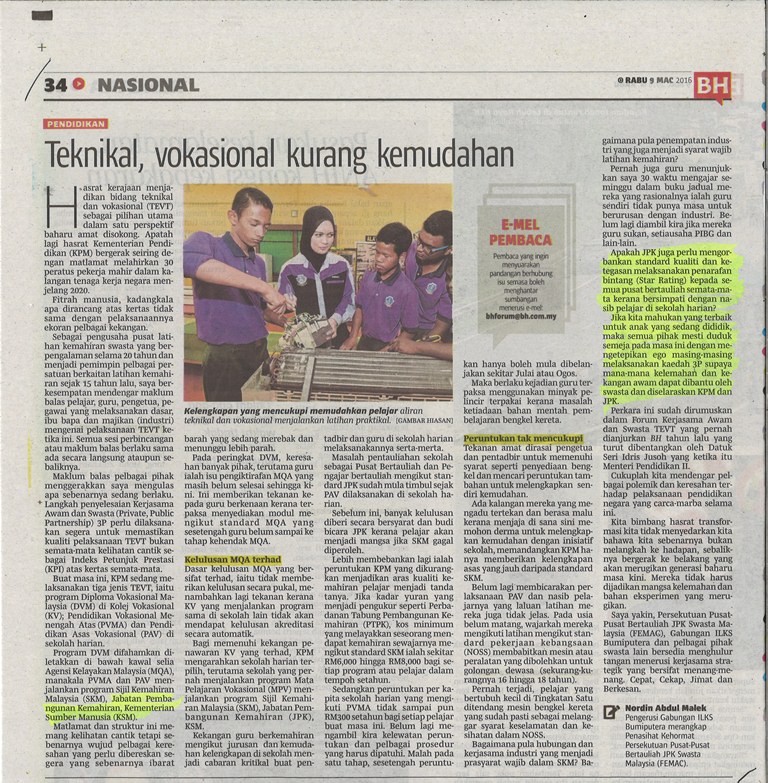 Teknikal-Vokasional Kurang Kemudahan